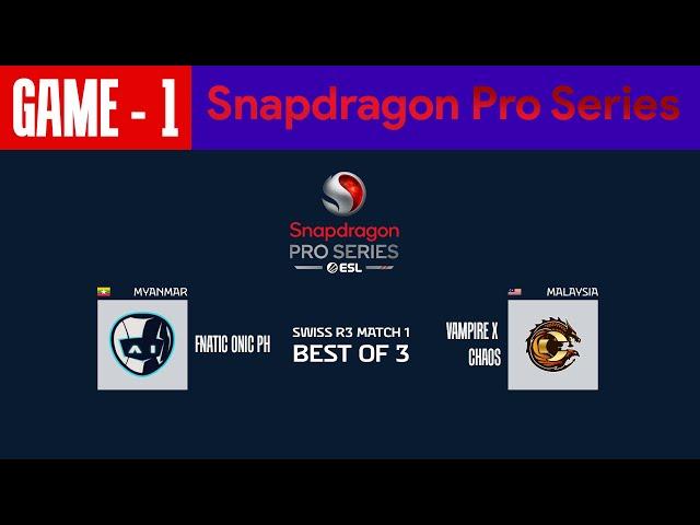 [GAME - 1] AI ESPORTS vs Vampire x Chaos | Snapdragon PRO SERIES