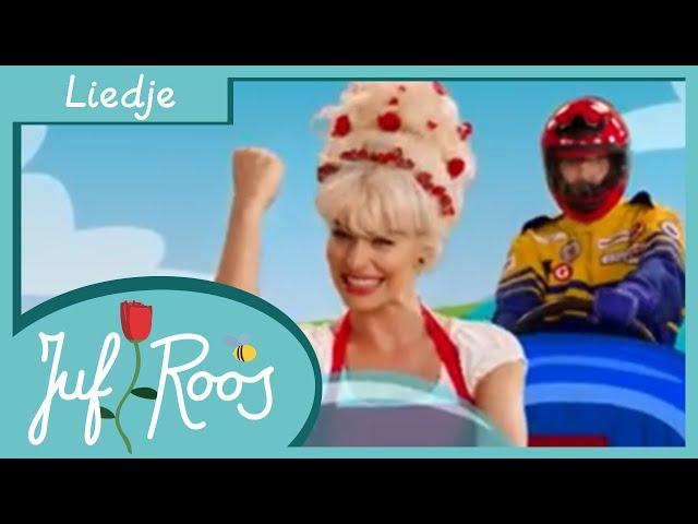 Zing mee met Juf Roos • Rijden Rijden Rijden In Een Wagentje • Liedje