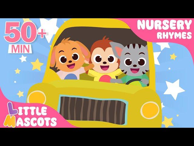 Beep Beep!! Wheels on The Bus | Compilation For Kids | Little Mascots Nursery Rhymes & Kids Songs