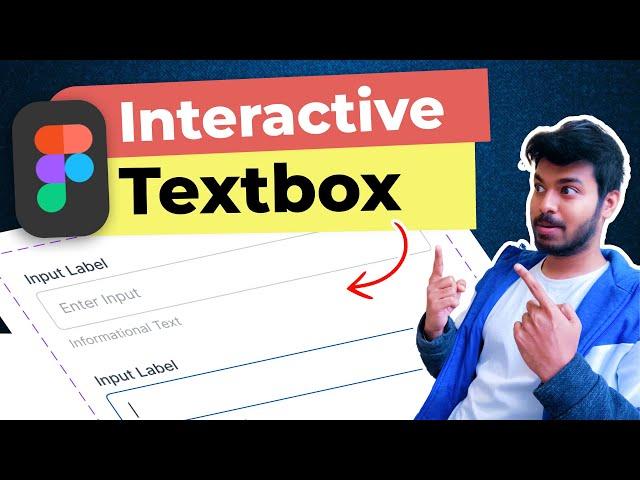 How to Design an Interactive Input Field in Figma | Beginners Tutorial