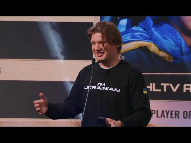 S1mple speech at the HLTV Awards show