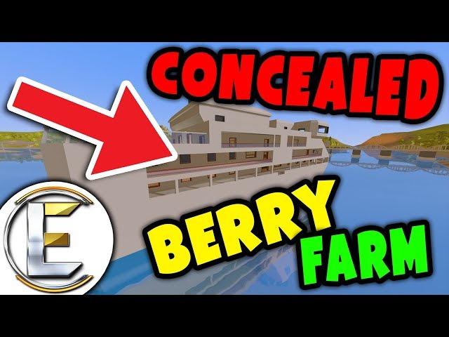 Unturned - CONCEALED BERRY FARM | Hidden on a abandoned boat MAD Profits  ( Unturned RP )