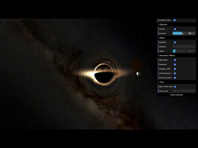 Schwarzschild Black Hole Viz 3D Demo