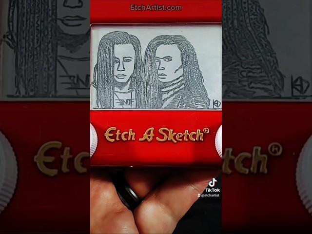 Milli Vanilli #millivanilli #millivanilli #80s #music #etchasketchart #etchasketch #art