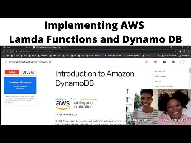 Implementing Lamda Functions and Dynamo DB, Smart Cherrys Tech & Coded Carbon | #SmartCherrysTech