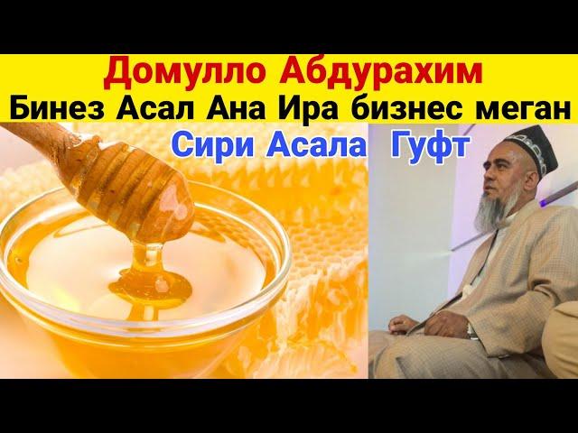 Домулло Абдурахим Бизнес Асал Ана Ира Бизнес меган Сири Асала Гуфт