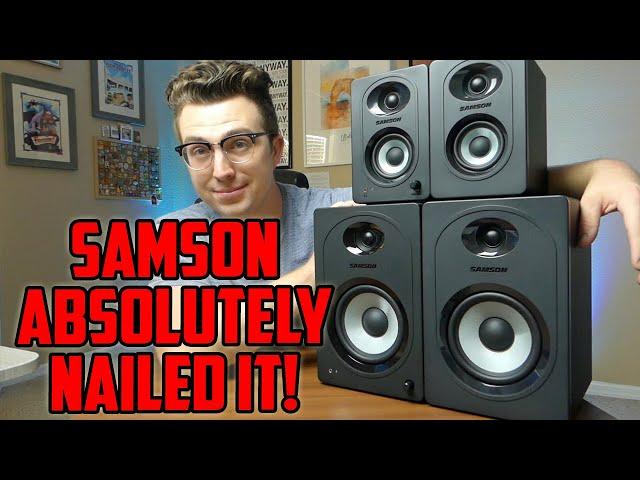 Samson MediaOne M30BT and M50BT Review | New Powered Studio Monitors with Bluetooth!