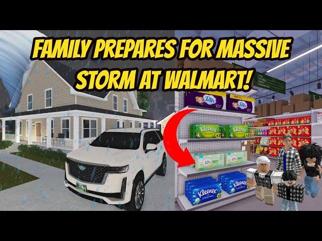 Greenville, Wisc Roblox l Family PREPARES for MASSIVE TORNADO *WALMART SHOPPING* Roleplay