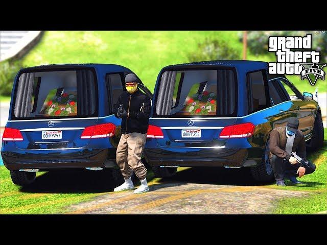 РЕАЛЬНЫЕ ПАЦАНЫ В GTA 5 - УКРАЛИ ГРОБОВОЗКИ С ЗОЛОТОМ В БАГАЖНИКЕ ПРЯМО С КЛАДБИЩА!  ГАРВИН