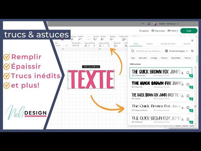 Les meilleurs trucs et astuces sur le texte dans Cricut Design Space