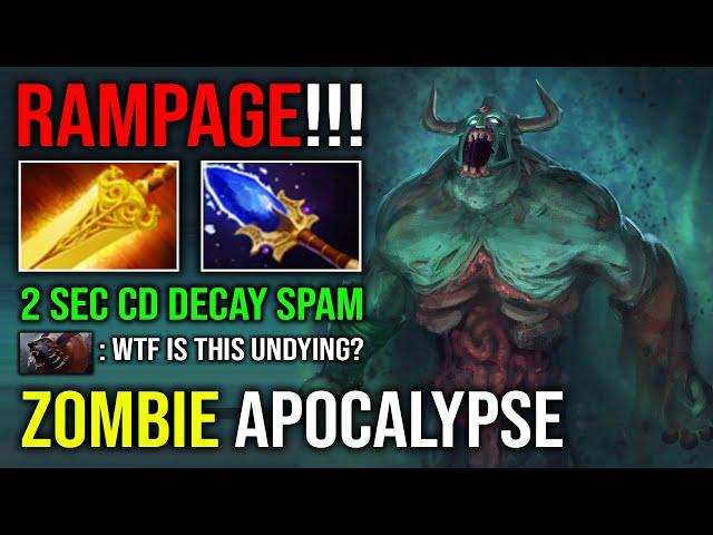 ZOMBIE APOCALYPSE 1v5 Rampage 2 Sec CD Decay Spam Radiance Burning Undying Dota 2