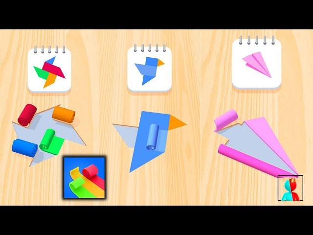 Color Roll 3D Gameplay Android,ios All Levels (NOOB vs PRO vs HACKER vs GOD)