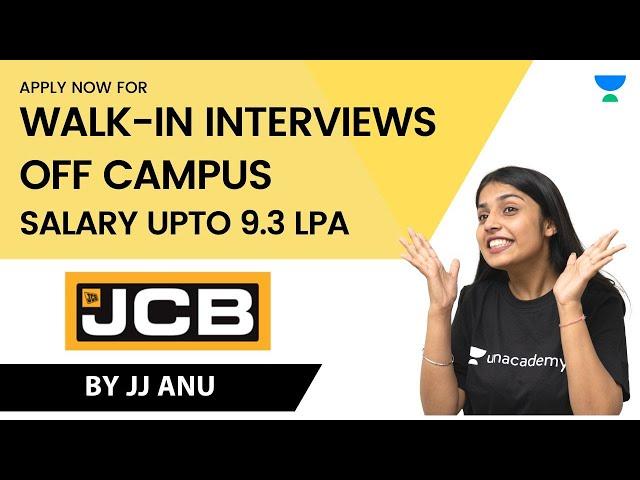 JCB Vacancy | Salary ₹9.3 Lakhs | Permanent Job | Job Update 2022 | Job Alerts | JJ Anu