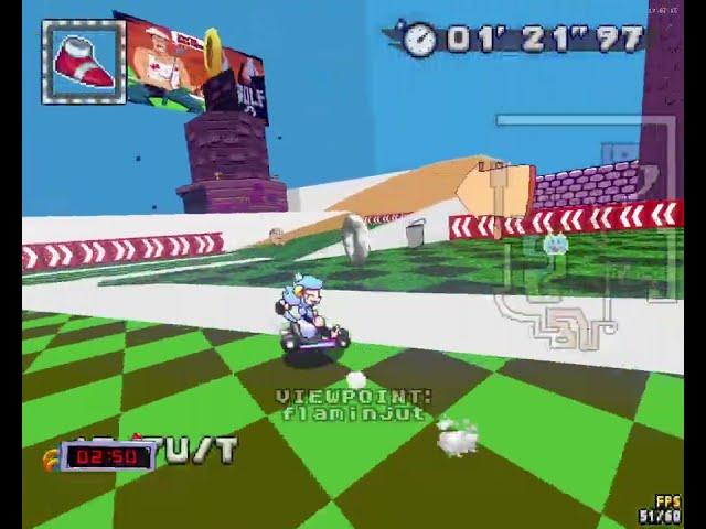 SRB2Kart, Crumbling tower of pizza with 2nd lap