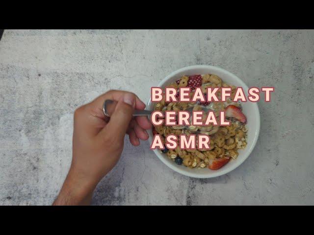 EVERY DAY I RUN AND MOST DAYS I EAT THIS CEREAL MIX FOR BREAKFAST [ASMR]