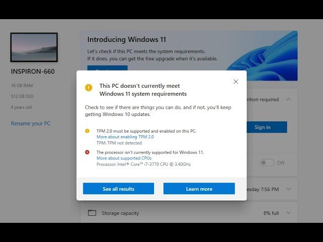 Upgrading to Windows 11 on an older computer