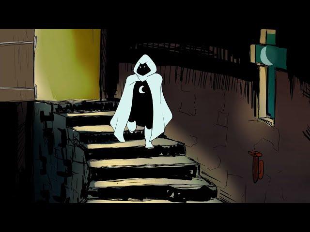 "I know you're here Dracula" but it's animated (Moon Knight/Castlevania)