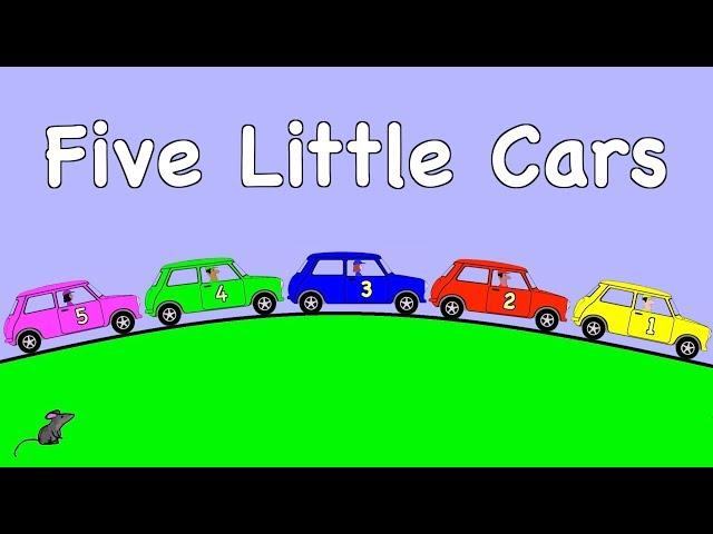 Five Little Cars | CAR SONG | COUNTING SONG | NURSERY RHYME | RainbowRabbit | (Official Video)