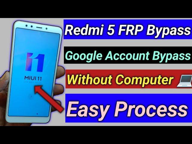 Redmi 5 Frp Bypass Without Pc 2023 // redmi frp bypass without pc // Google Frp Bypass 2023 // frp