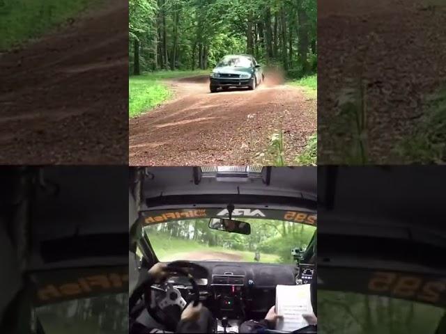 Inside vs. Outside a rally car