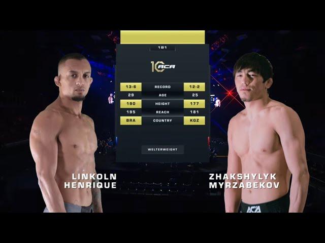 Линкольн Энрике vs. Жакшылык Мырзабеков | Lincoln Henrique vs. Jakshylyk Myrzabekov | ACA 181