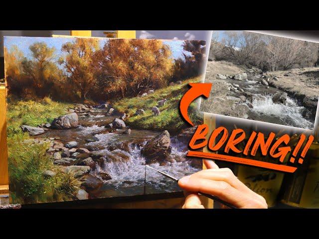 How a BAD photo can ruin your painting! Landscape Oil painting TUTORIAL