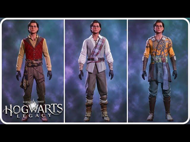 All 110 Outfit / Suit Appearances Showcase Hogwarts Legacy