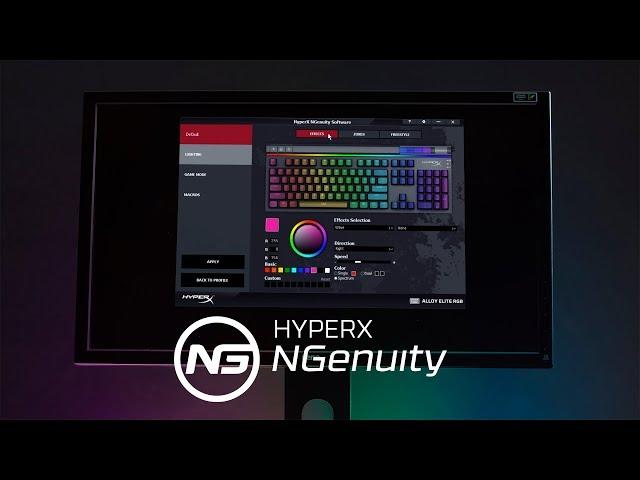 Software HyperX per la configurazione di profili, macro e RGB - HyperX NGenuity