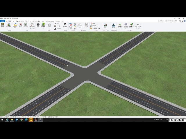 (UC-win/Road 강좌) 2-1. 교차도로 평면교차로 설정