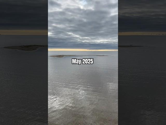 Saginaw Bay water level Then & Now | May 2025