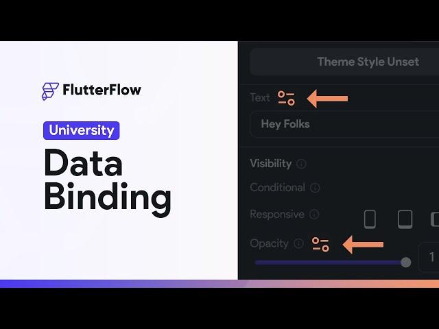 Data Binding/Set From Variable | FlutterFlow University