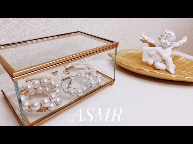 АСМР обзор моей  бижутерии и украшений, тихий шёпот/ ASMR jewelry