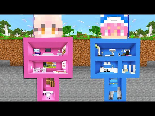 MOMON & ATUN BANGUN BASE RAHASIA di MINECRAFT ft @BANGJBLOX  | MINECRAFT