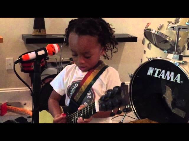 Rastaman Vibration by Bob Marley sang by Myles Kingston Sadler age 2