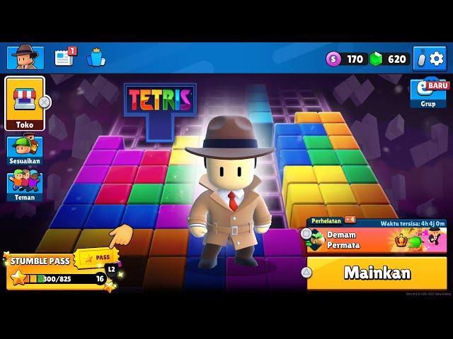 Stumble Guys Level 16 Tetris Skin Detektif