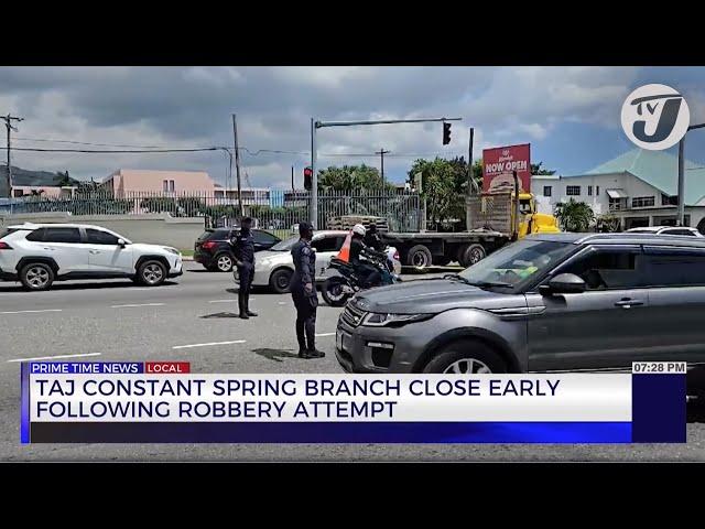 Attempted Robbery Outside Constant Spring Tax Office | TVJ News