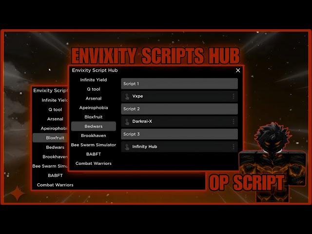 Envixity Scripts Hub OP Script For Roblox, 20+ Scripts In One  Mobile/Pc | Delta, Fluxus, Arceus x