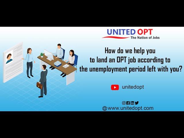 OPT Unemployment Days Services | Land your OPT job in the minimum time period | United OPT