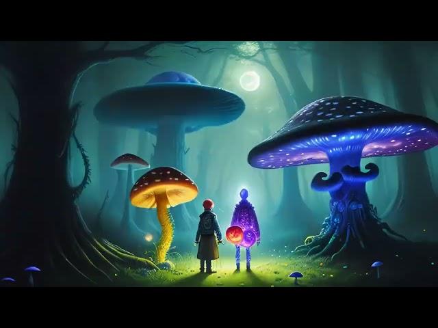 Aliens Psytrance - Dark Mushroom mix 2024 (AI Graphic Visual Trippy)