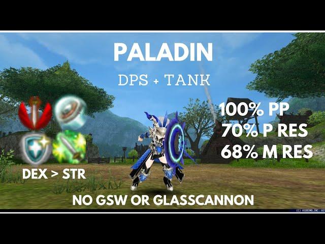 Toram Online Paladin DPS + Tank Build cap 280 No GSW #toramonline #toram