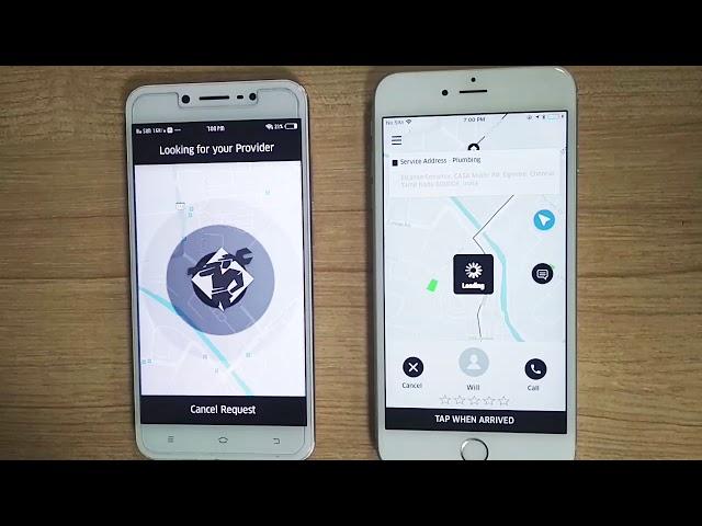 Uber X Clone Service Demo | Uber for Plumbers | Appoets.com