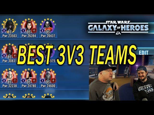 Top 20 Best 3v3 Teams & Counters - Star Wars: Galaxy of Heroes - SWGoH