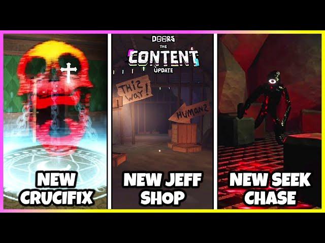 DOORS Changes & New Things added in THE CONTENT UPDATE! [ROBLOX]