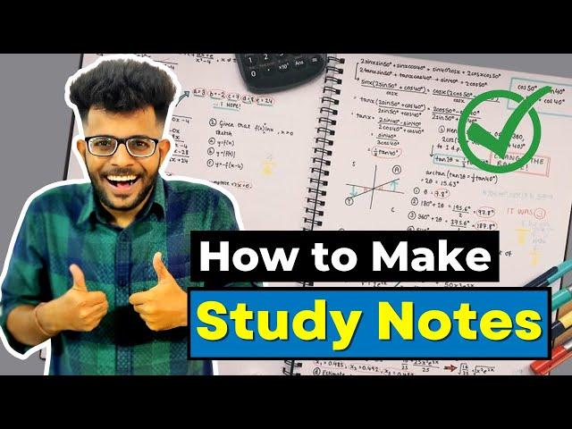 How to Make Notes for Exams     | Secret of Toppers | Best Notes Making Tips 