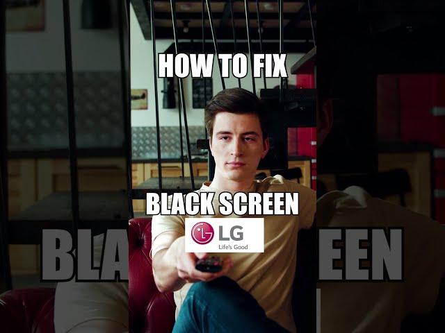 Black Screen on an LG TV? Do this!  #Shorts