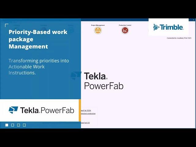 Priority Based Work Package Management in Tekla PowerFab 2024i