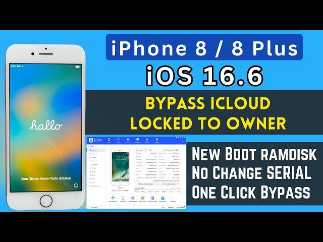 Unlock iPhone 8 Plus iOS 16.6 iCloud Activation Lock | Bypass iPhone Locked To Owner 2023