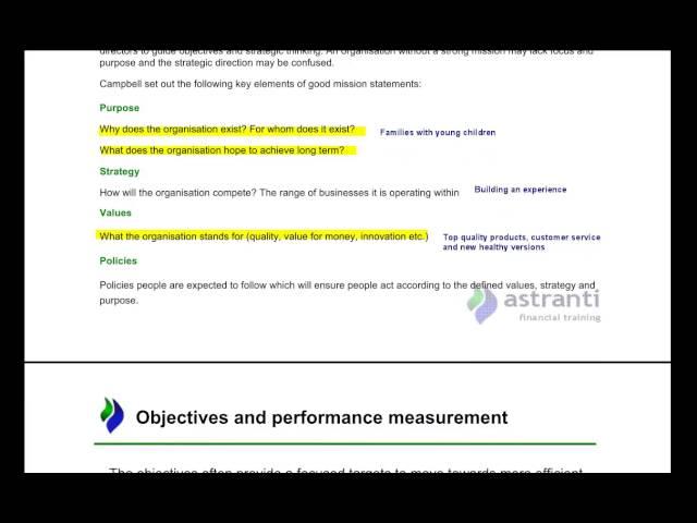 CIMA February 2016 Management Case Study - Pizzatime - Strategic Analysis Sample video
