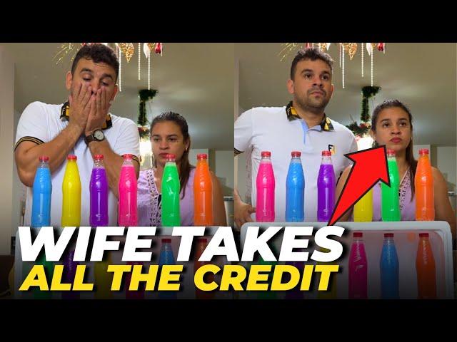 Frustrating TikTok Bottle Challenge: Wife Takes the Credit?! #tiktokviral #tiktokchallenge