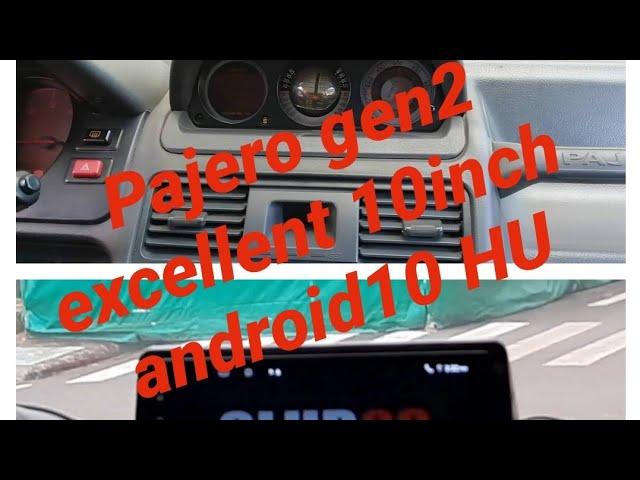 Pajero Gen2 trinometer deleted/ Replaced with 10inch Android 10 Full Touch screen